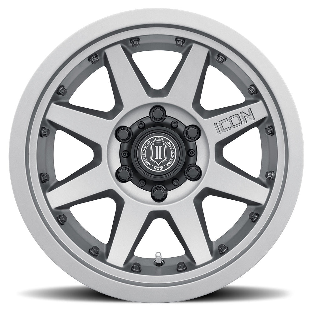 ICON Alloys Rebound PRO Titanium 17x8.5 5x5.5 0mm Offset 4.75" BS 108mm Hub Bore
