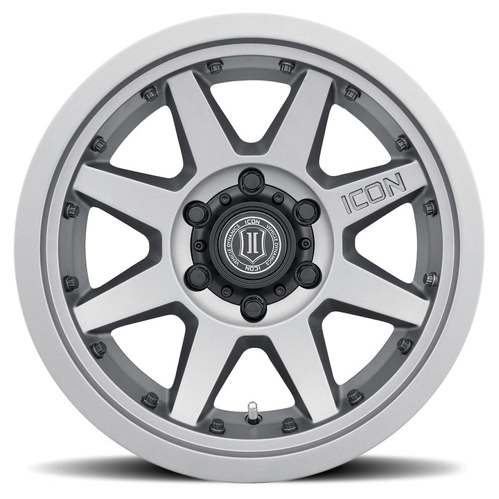 ICON Alloys Rebound Pro Titanium 17x8.5 5x150 25mm Offset 5.75" BS (21817855557TT)