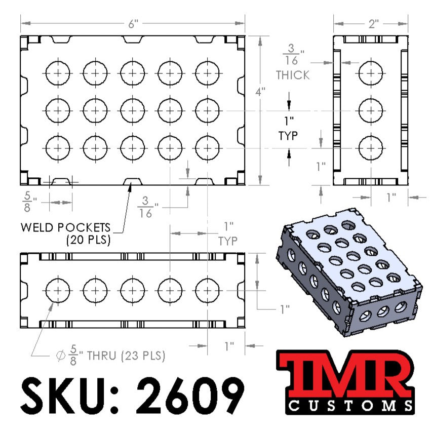 TMR Customs 246 Blocks for Fabricators - 5/8" (16mm) Tooling