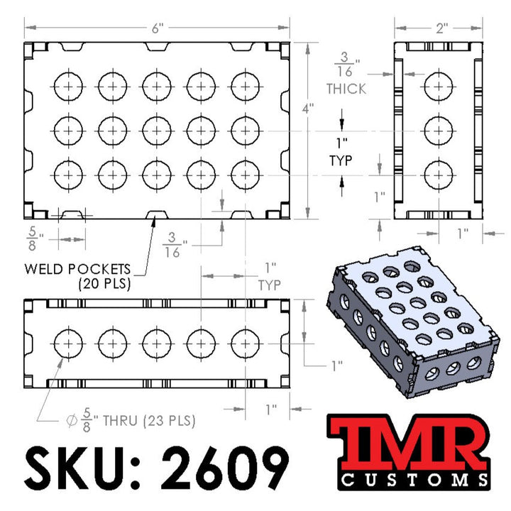 TMR Customs 246 Blocks for Fabricators - 5/8" (16mm) Tooling