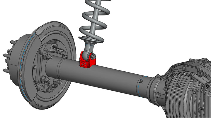 TMR Customs Axle Tube Shock Brackets (Parallel)