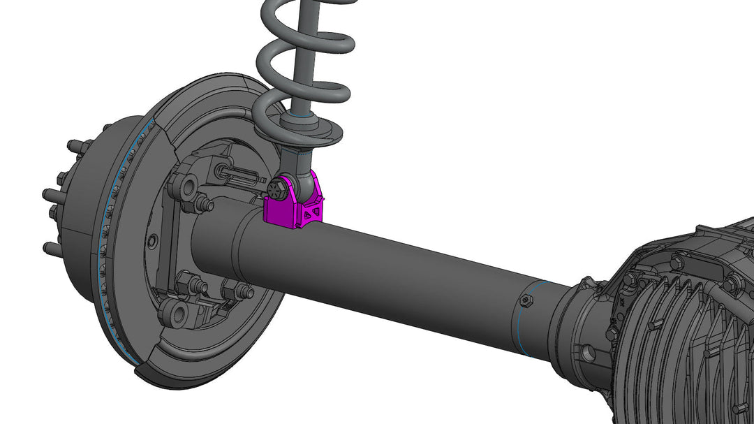 TMR Customs Axle Tube Shock Brackets (Perpendicular)