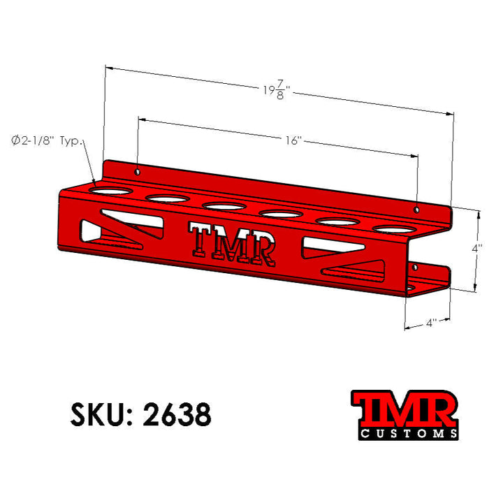 TMR Customs TIG Rod Holder - Storage Rack for TIG Rod Tubes