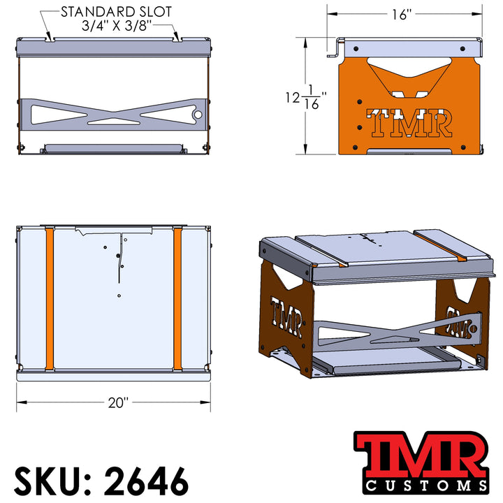 TMR Customs TMR Portaband Stand – Benchtop Table (FITS MILWAUKEE 2929-20)