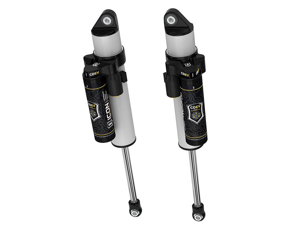 ICON 2011-2026 GM 2500/3500 HD 0-2" Lift Rear VS 3.0 Shocks Remote Reservoir w/ CDEV Pair