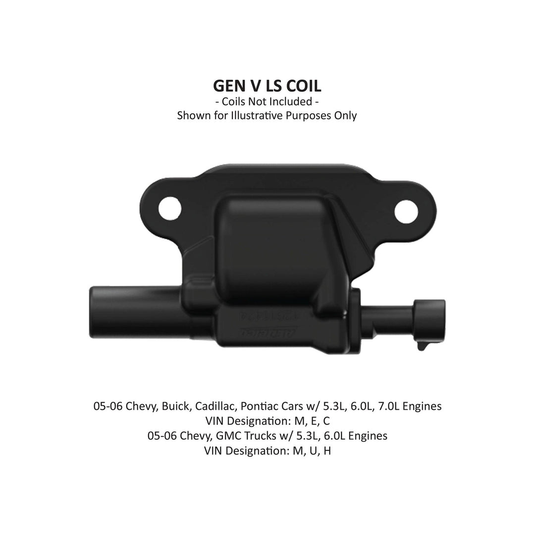 Holley EFI Ignition Coil Remote Relocation Bracket, Black Finish, Pair | SKU 561-130