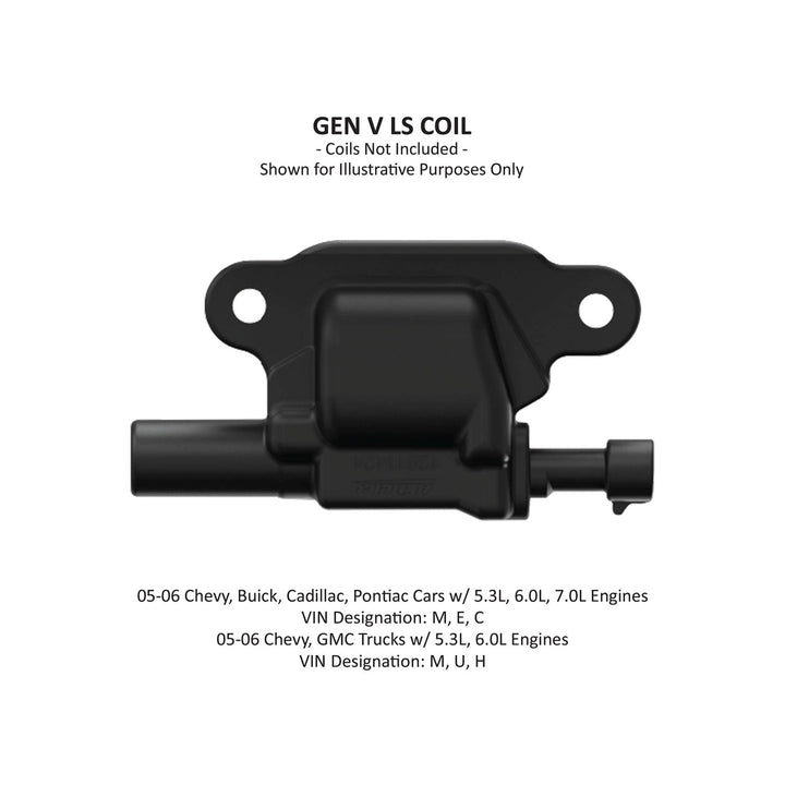 Holley EFI Ignition Coil Remote Relocation Bracket, Black Finish, Pair | SKU 561-130