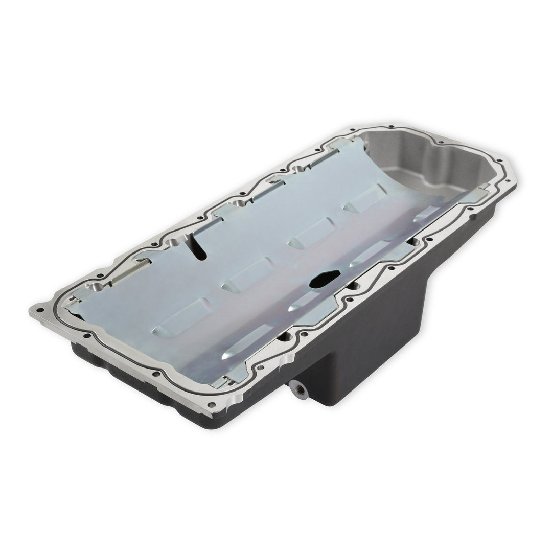 Holley Gen III Hemi Swap Oil Pan - Mid-Sump - Hellcat - Black | SKU 302-64BK