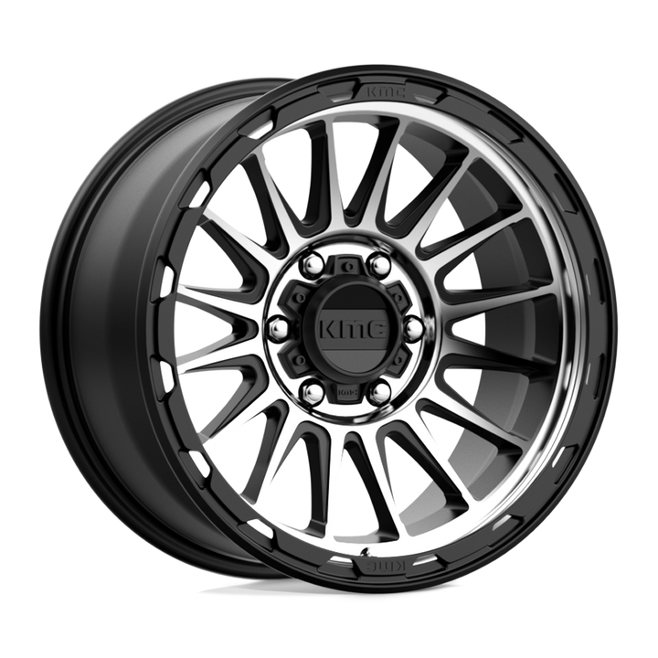 KMC KM542 Impact Wheel - Satin Black Machined