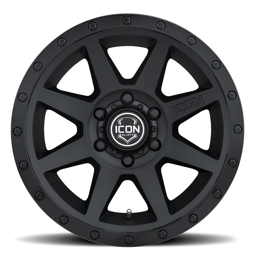 ICON Alloys Rebound Double Black 20x9 5x5 -12mm Offset 4.5" BS (1820907345DB)