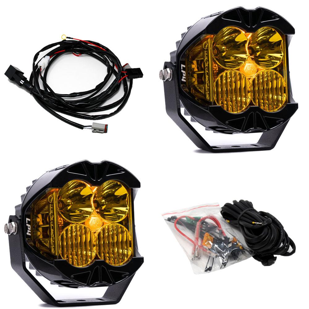 LP4 Pro LED Driving/Combo Baja Amber Lens Pair Baja Designs 297813
