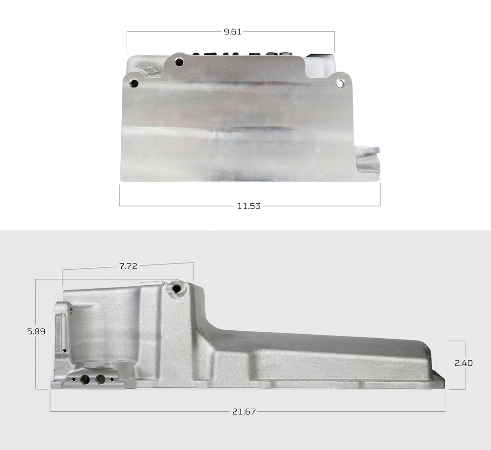 Holley GM LS Swap Oil Pan - Black | SKU 302-1BK