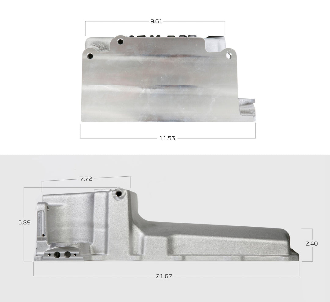 Holley GM LS Swap Oil Pan - Black | SKU 302-1BK