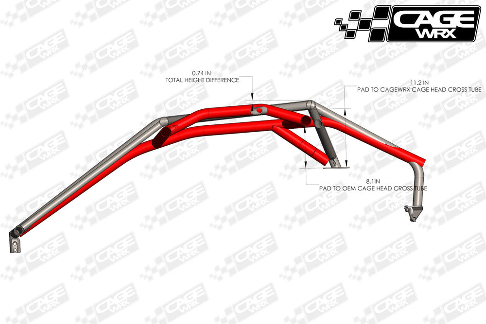 Cagewrx Can-Am Maverick R Baja Spec Roll Cage Kit | image 2