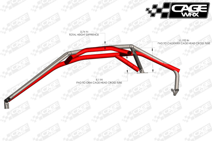 Cagewrx Can-Am Maverick R Super Shorty Roll Cage Kit | image 2