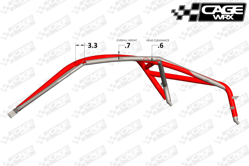 Cagewrx Polaris RZR Pro R Super Shorty Assembled Roll Cage | image 2