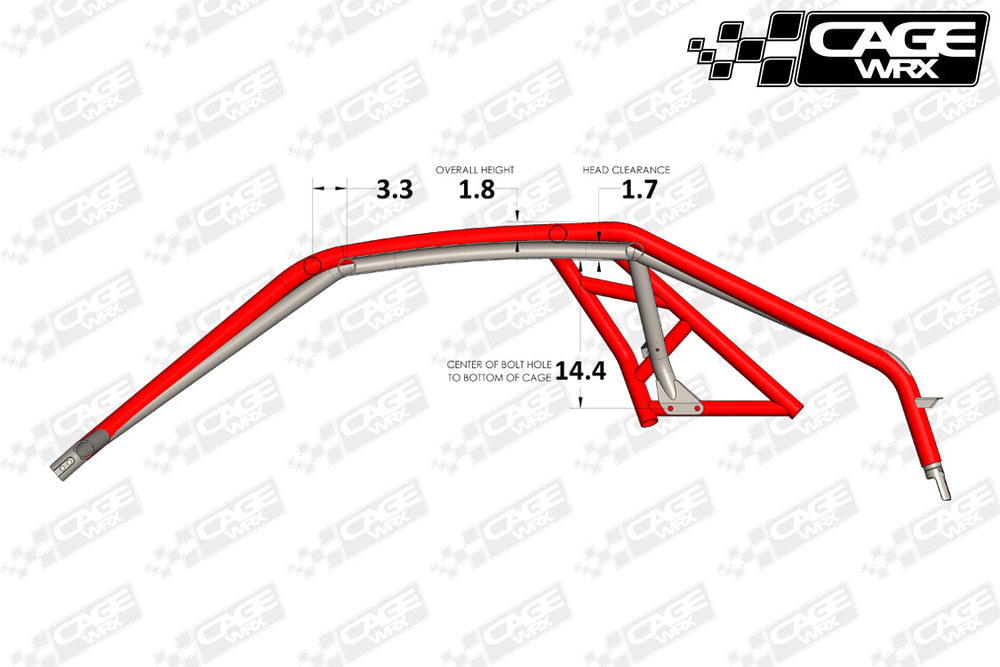 Cagewrx Polaris RZR Pro XP Super Shorty Roll Cage Kit | image 2