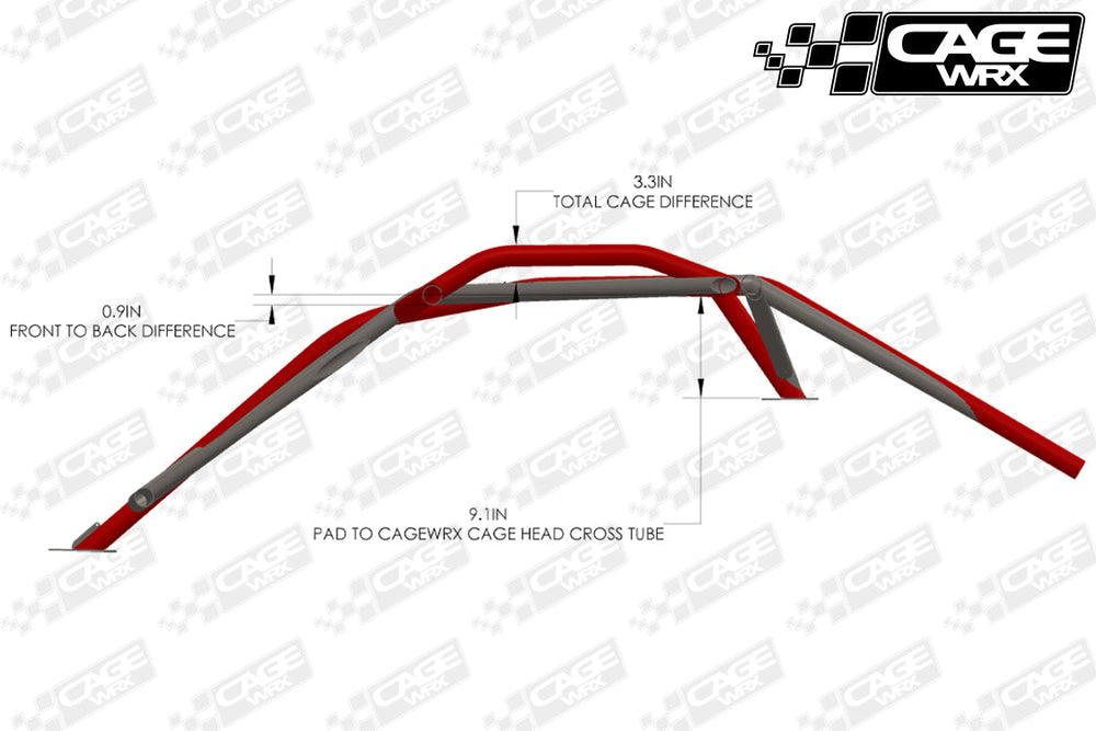 Cagewrx Can-Am Maverick X3 Baja Spec Assembled Roll Cage | image 2