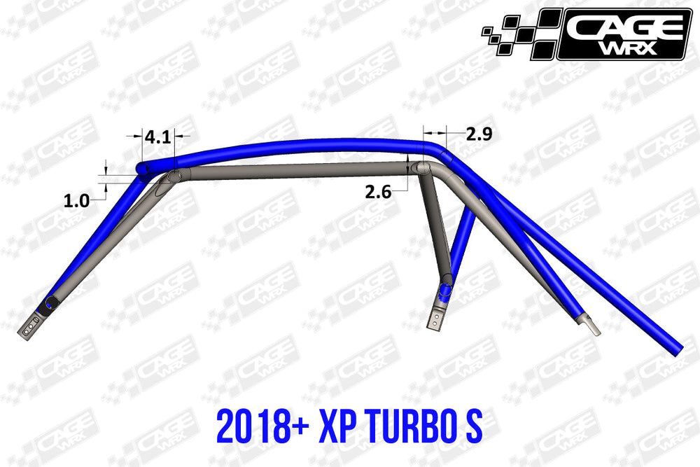 Cagewrx Polaris RZR XP / Turbo S (2019-2023) Baja Spec Roll Cage Kit | image 2