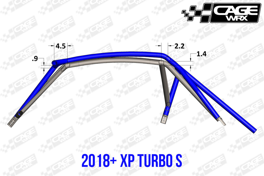 Cagewrx Polaris RZR XP / Turbo S (2019-2023) Competition Cage Assembled Roll Cage | image 3