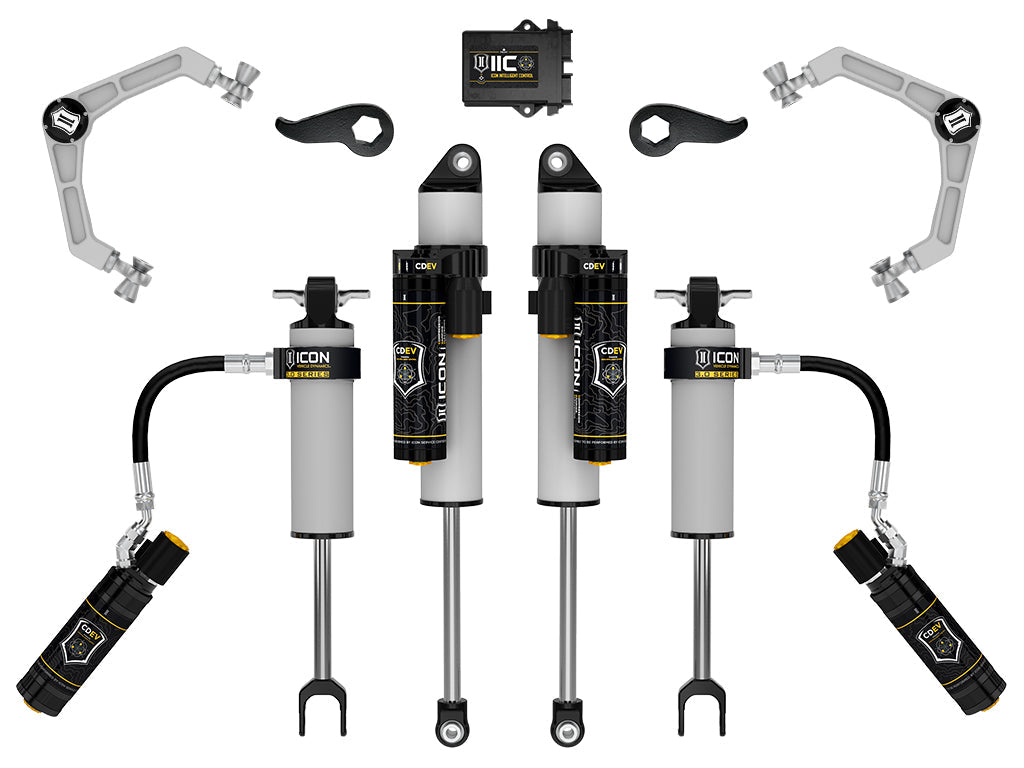 ICON 2020-2026 Silverado/Sierra 2500/3500 HD 2-3.5" Lift Stage 3 3.0 Suspension Billet