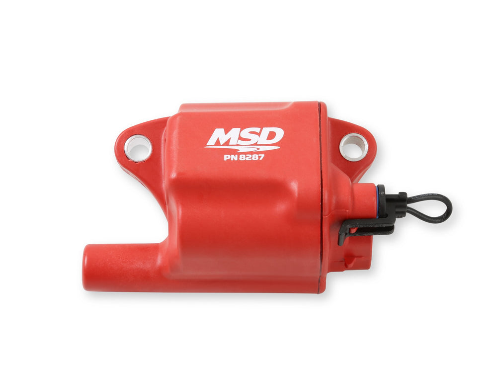 MSD Ignition Coil - Pro Power Series - GM LS2/LS7 Engines - Red - 8-Pack | SKU 82878