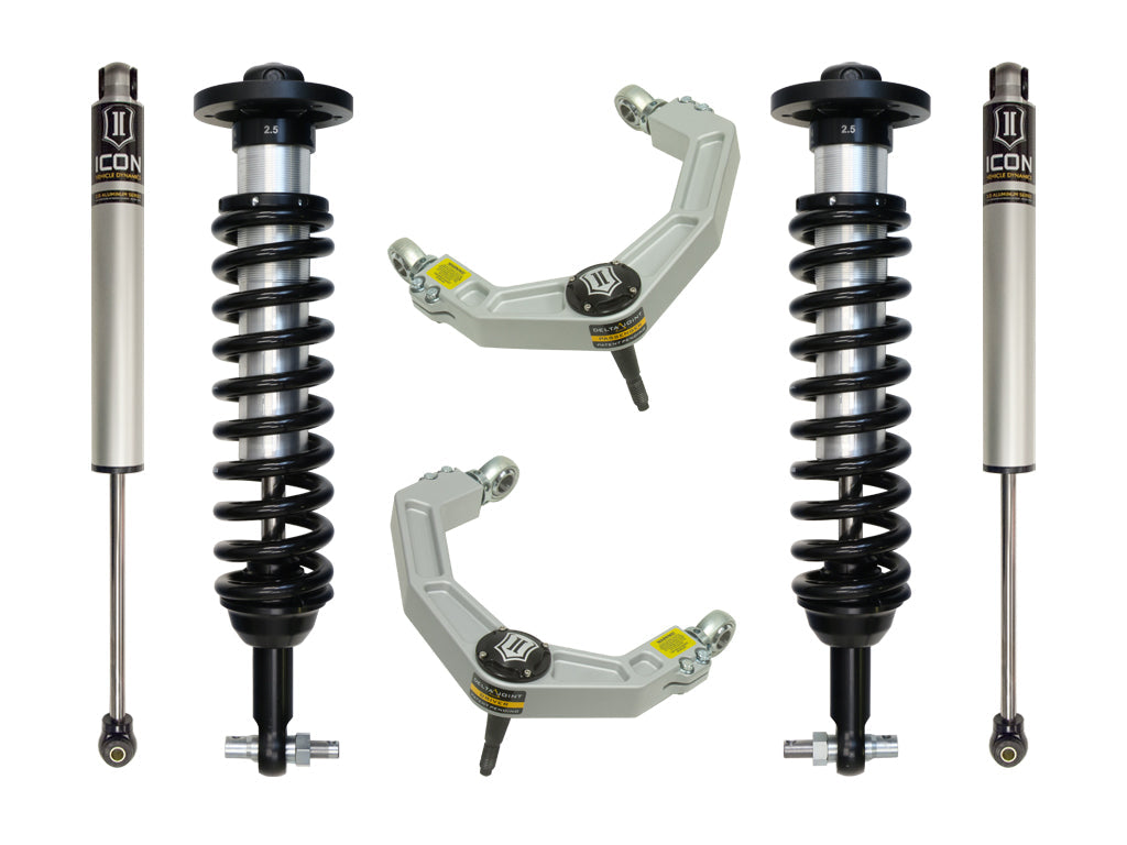 ICON 2014 Ford F-150 2WD 0-2.63" Lift Stage 2 Suspension System Billet (K93072)