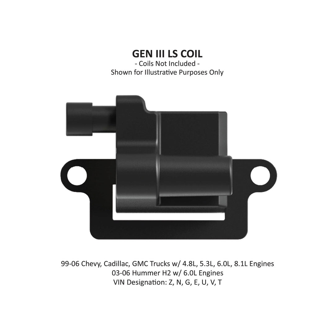 Holley EFI Ignition Coil Remote Relocation Bracket, Black Finish, Pair | SKU 561-128