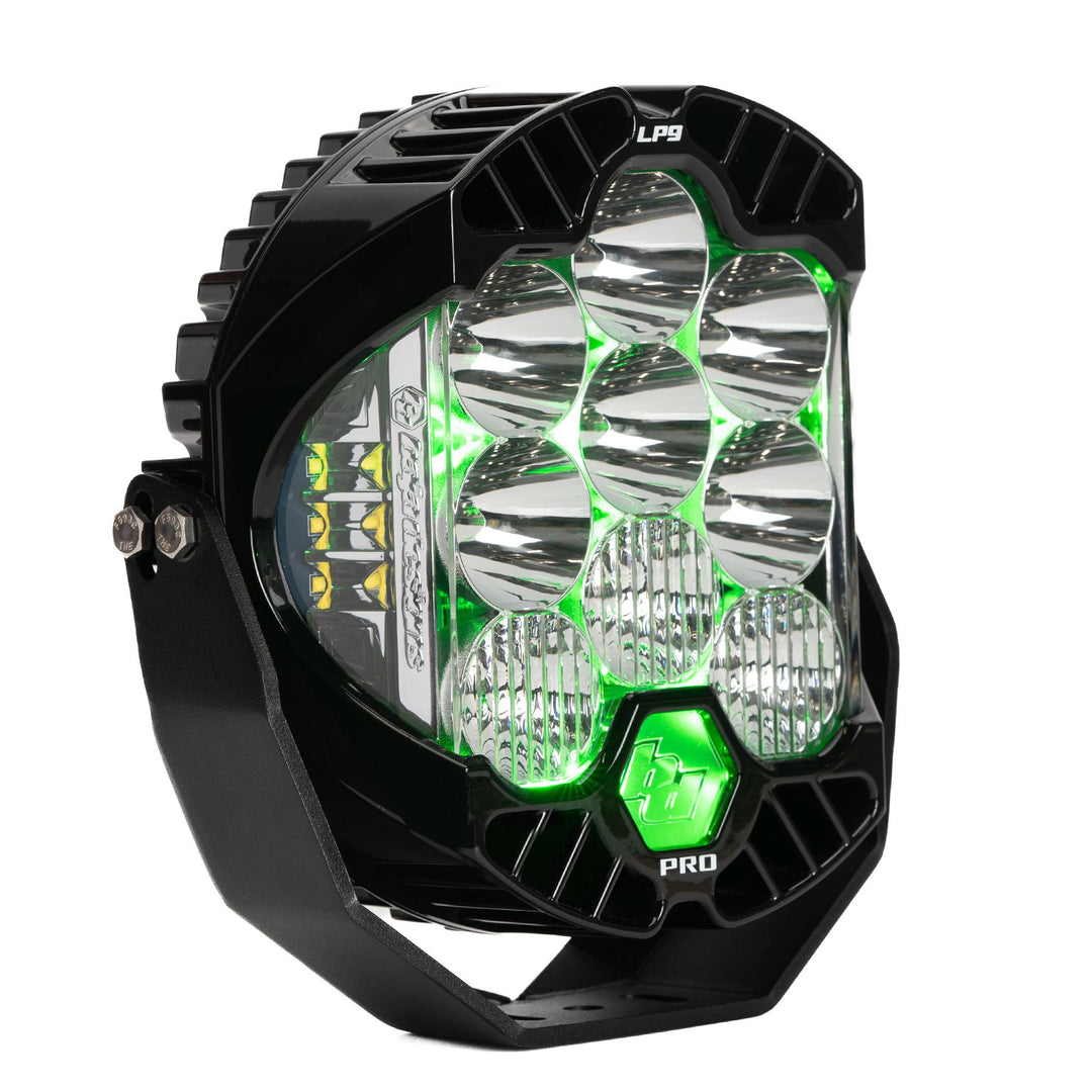 LP9 Pro LED Auxiliary Light Pod Light Pattern Driving/Combo Green Backlight 320016