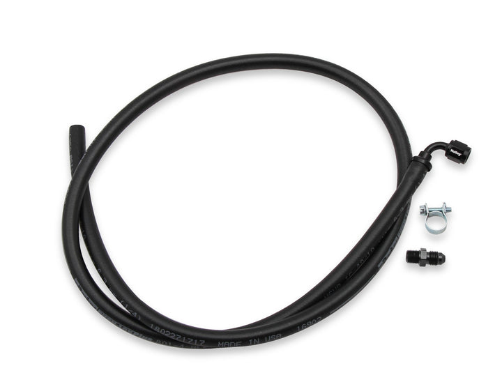 Holley LS Steam Tube Kit w/ Black Push-On Hose | SKU 26-552