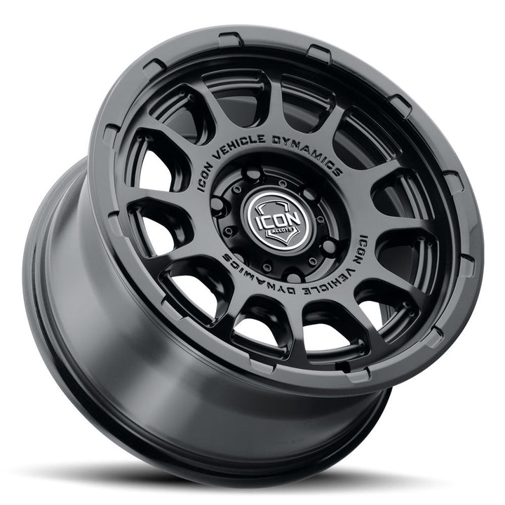 ICON Alloys Rancho Double Black 17x8.5 6x135 6mm Offset 5" BS (8417856350DB)