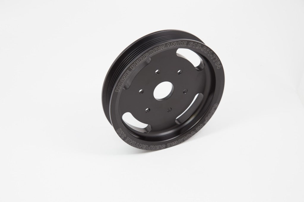 Howe Hi-Vol 6.5 Serpentine Pump Pulley, 6 Rib, STR Offset (328)