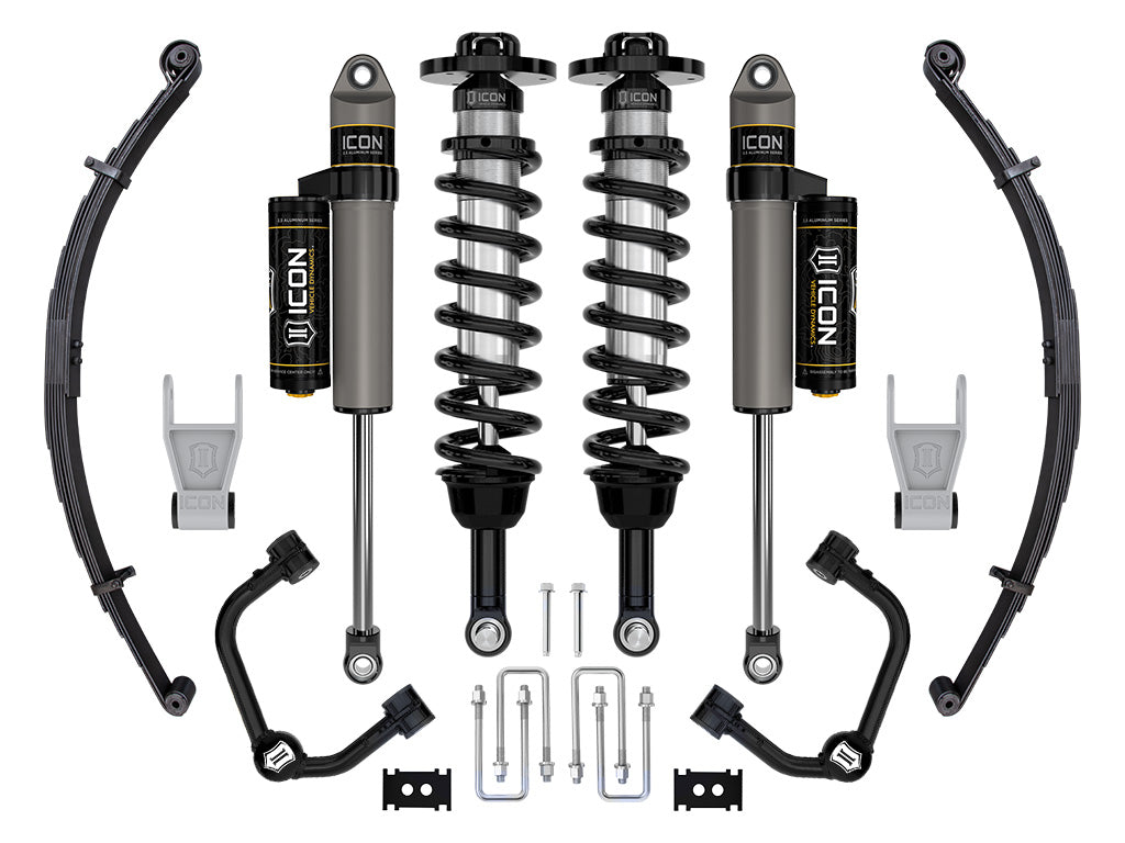 ICON 2021-2026 Ford F-150 Tremor 2.5-3" Lift Stage 2 Suspension Tubular w/Leaf Packs