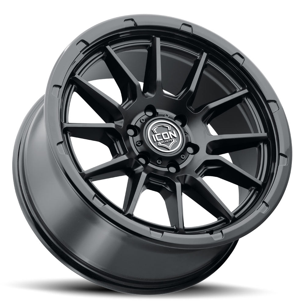 ICON Alloys Cajon Double Black 20x9 6x5.5 16mm Offset 5.625" BS (8320909056DB)
