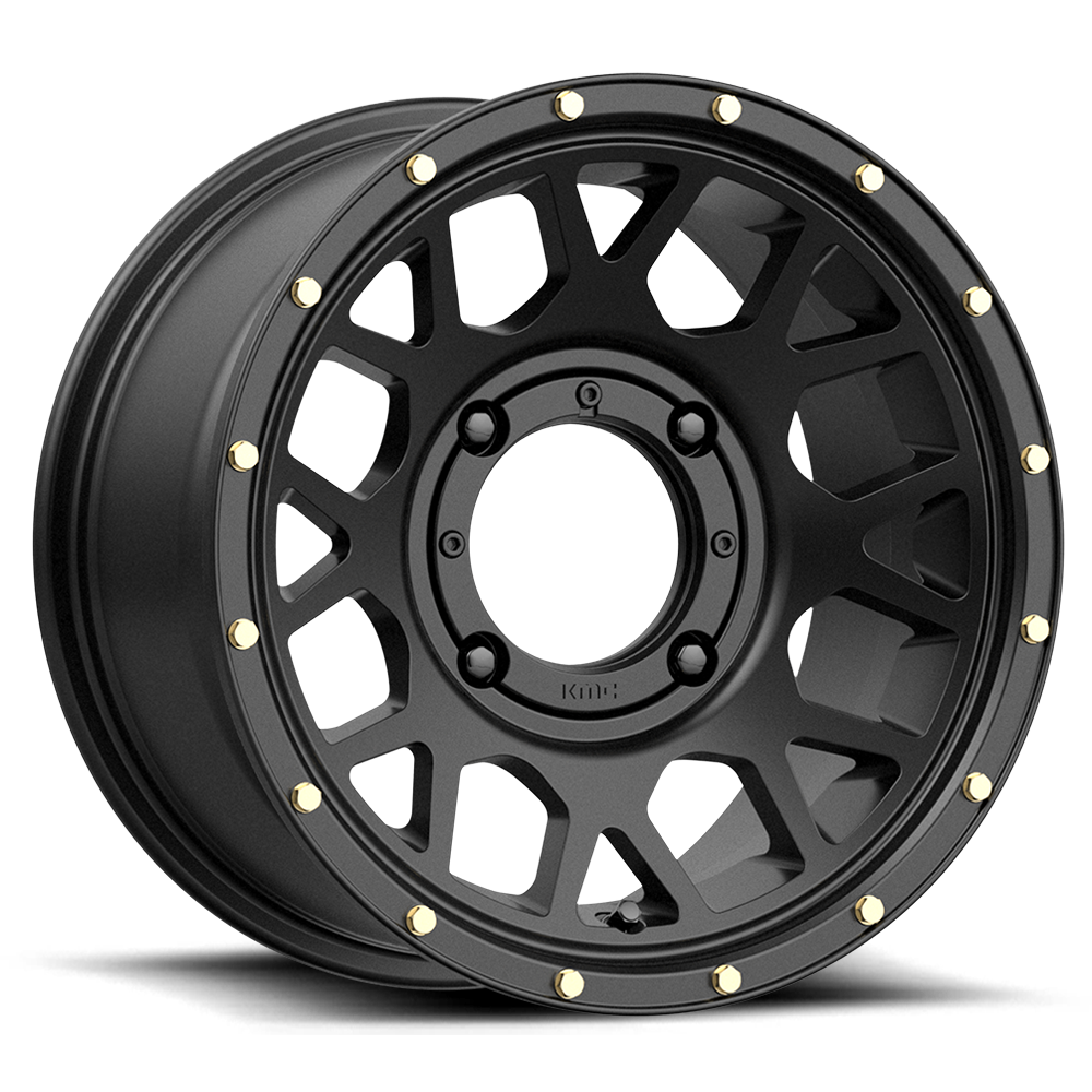 KMC KS135 Grenade UTV Wheel - Satin Black