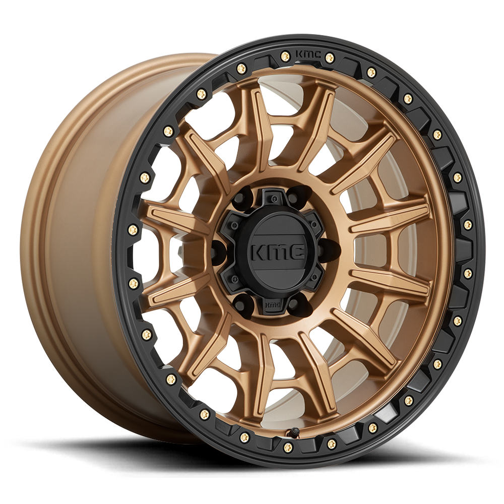 KMC KM547 Carnage Wheel - Matte Bronze w/ Black Lip
