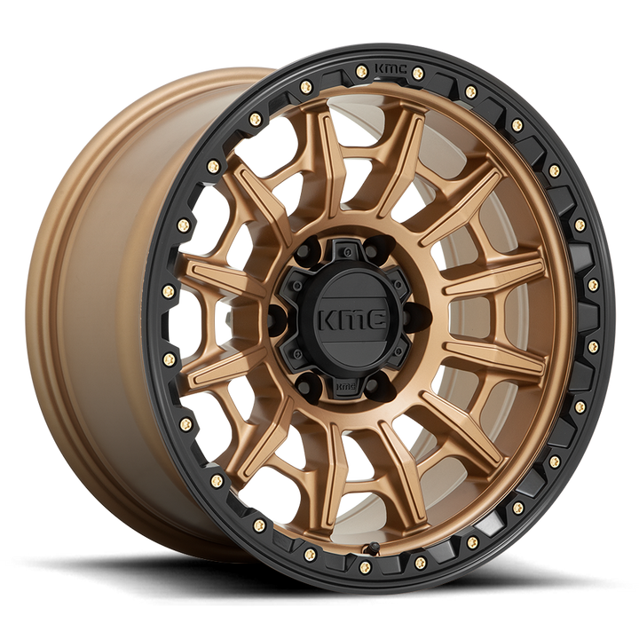 KMC KM547 Carnage Wheel - Matte Bronze w/ Black Lip