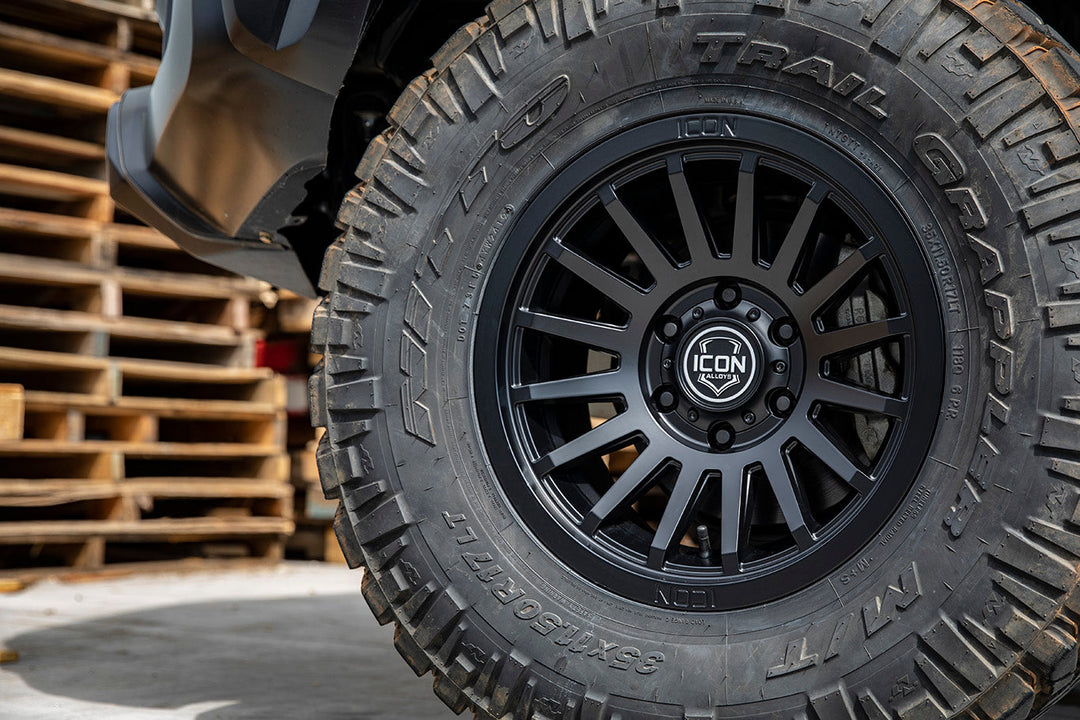 ICON Alloys Recon SLX Satin Black 17x8.5 5x150 25mm Offset 5.75" BS (3617855557SB)