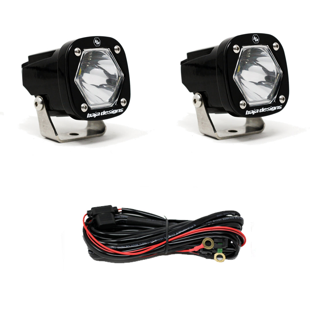 S1 Spot LED Light with Mounting Bracket Pair Baja Designs 387801