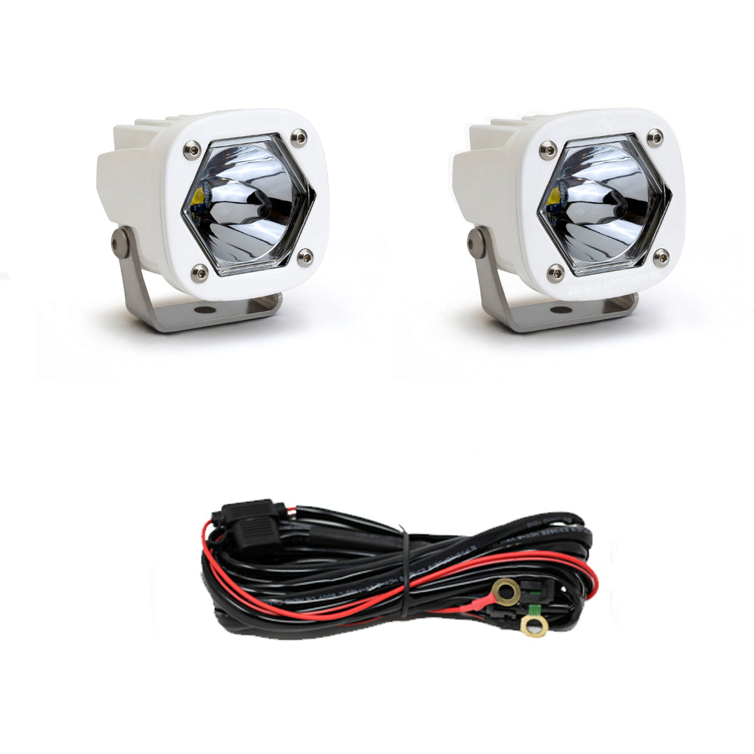 LED Light Pods SI Spot White Pair Baja Designs 387801WT