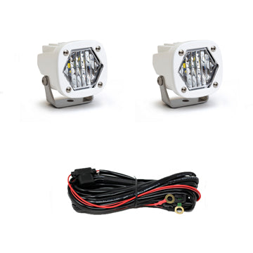 LED Light Pod S1 Wide Cornering White Pair Baja Designs 387805WT