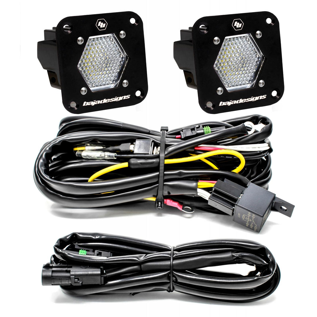 LED Light Pods S1 Pair Work/Scene LED Flush Mount Backup Kit 387809