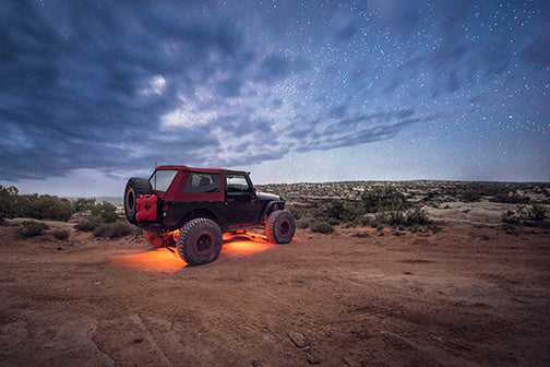 LED Dome Light w/Switch Baja Amber