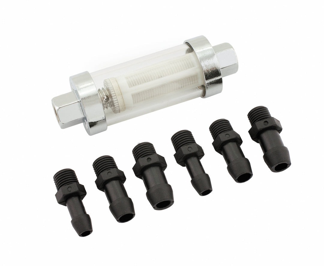 Mr. Gasket Clearview Inline Fuel Filter | SKU 9706