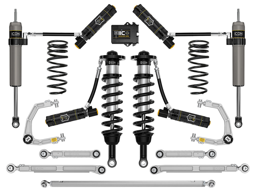 ICON 2025-2026 Toyota 4Runner 2WD 1.25-3" Lift Stage 14 Suspension System Billet (K53434)