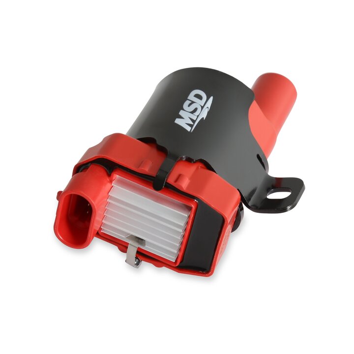 MSD Ignition Coil - GM LS Blaster Series - L-Series Truck Engine - Red | SKU 8263