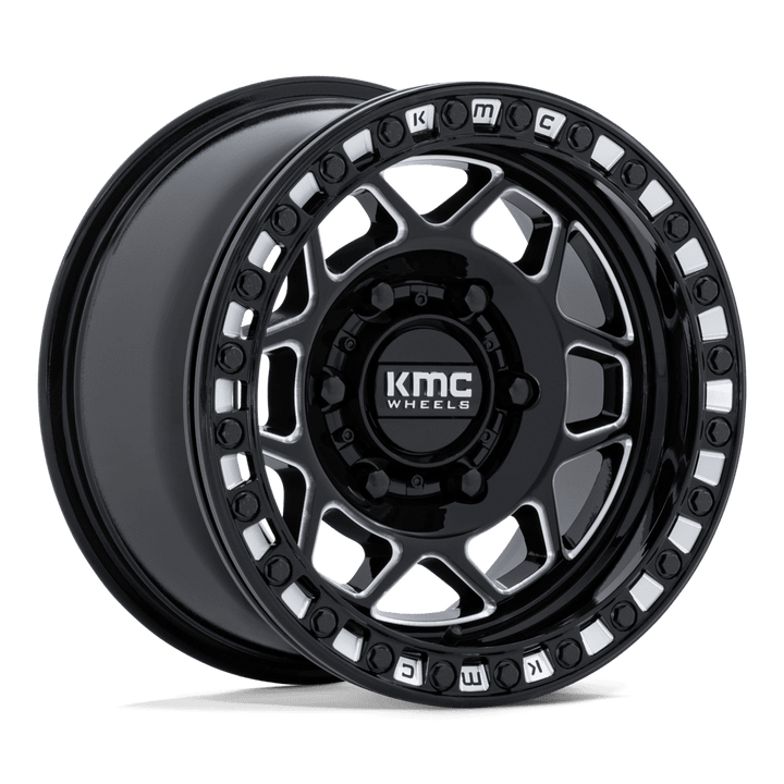 KMC KS241 Torx UTV Beadlock Wheel - Gloss Black Milled