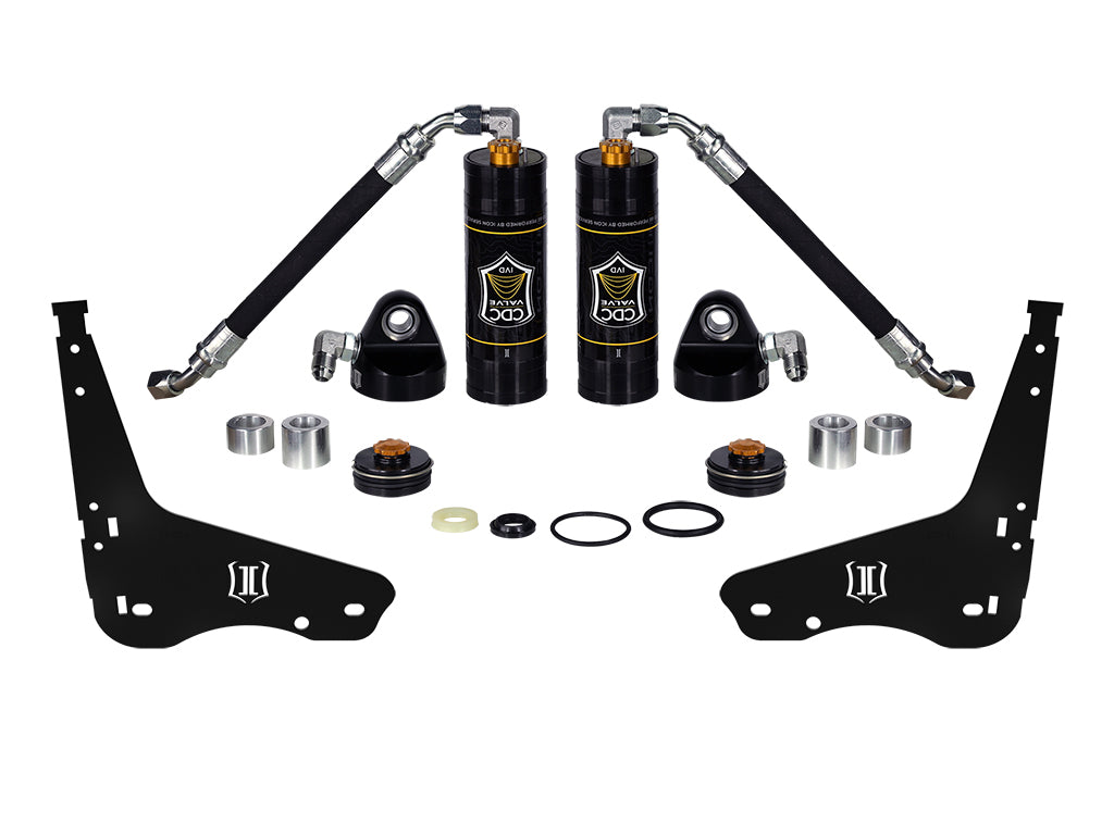ICON 2007-2021 Toyota Tundra/2008-2022 Sequoia Coilover Reservoir w/CDCV Upgrade With Seals Pair