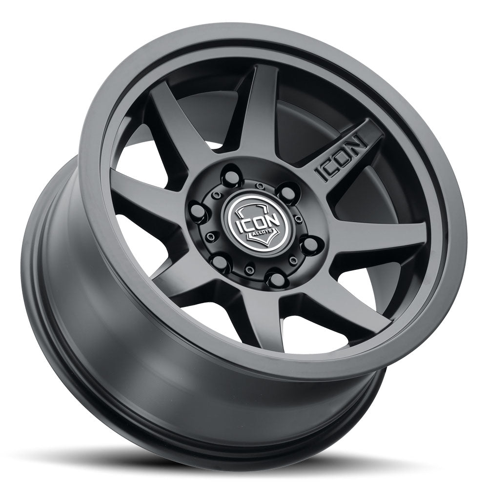 ICON Alloys Rebound SLX Satin Black 17x8.5 6x5.5 25mm Offset 5.75" BS (1917859057SB)
