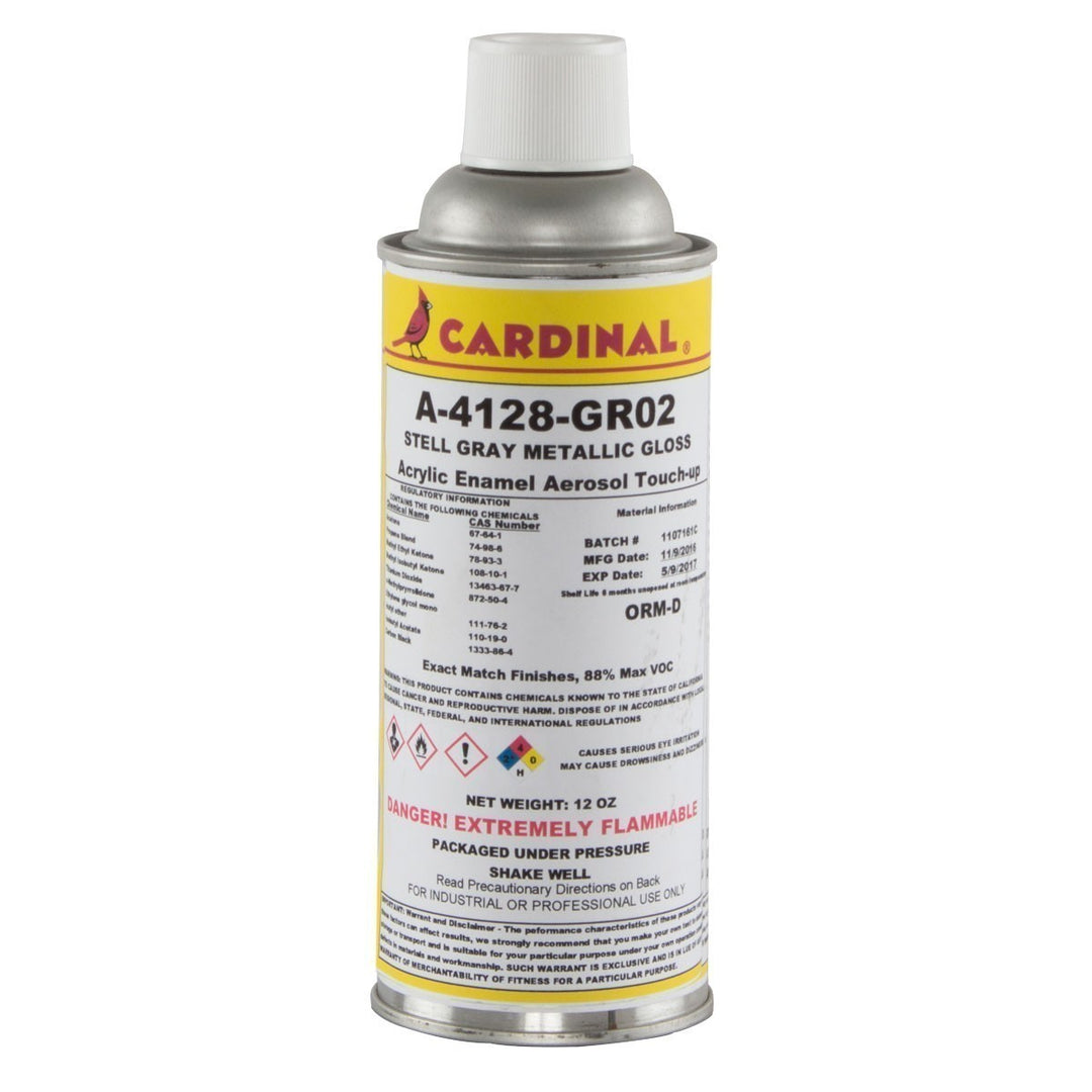 Semi-Gloss Steel Metallic Touch-Up Paint - Black, 12oz can 4017 Synergy MFG | SKU 4017